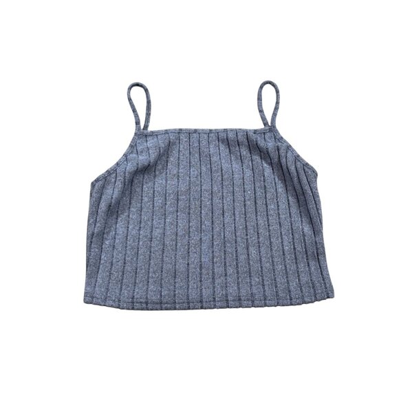 Womens Shein Ribbed Knit Tank Top XL Light Blue - Picture 4 of 9